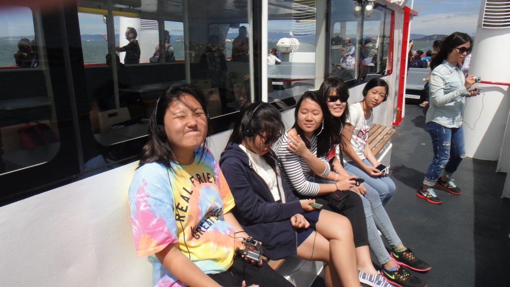 Students on the San Francisco Bay Cruise