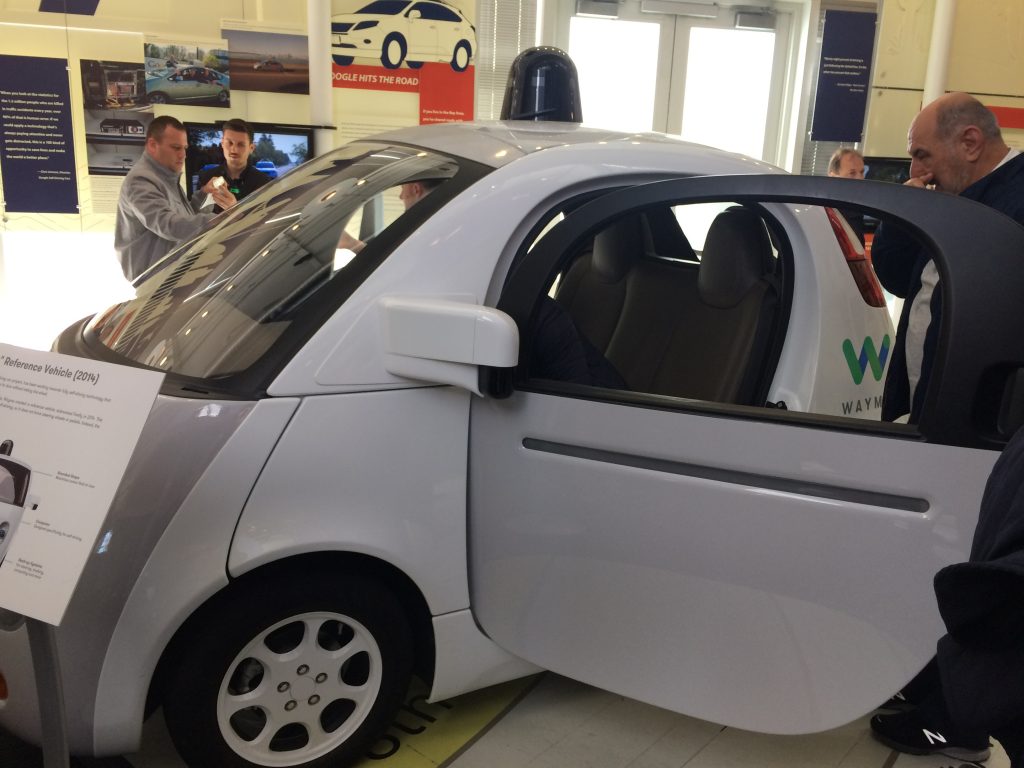 Waymo self-driving car at Computer History Museum